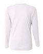 A4 Ladies' Birds-Eye Mesh Long Sleeve V-Neck T-Shirt white ModelBack