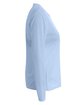 A4 Ladies' Birds-Eye Mesh Long Sleeve V-Neck T-Shirt light blue ModelSide