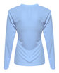 A4 Ladies' Long-Sleeve Sprint V-Neck T-Shirt light blue ModelBack