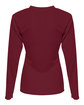 A4 Ladies' Long-Sleeve Sprint V-Neck T-Shirt maroon ModelBack