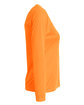 A4 Ladies' Long-Sleeve Sprint V-Neck T-Shirt safety orange ModelSide