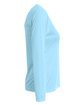 A4 Ladies' Long-Sleeve Sprint V-Neck T-Shirt pastel blue ModelSide