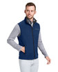 vineyard vines Men's On-The-Go Shep Vest deep bay_976 ModelQrt