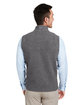 vineyard vines Men's Harbor Fleece Vest charcoal hth_025 ModelBack