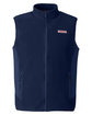 vineyard vines Men's Harbor Fleece Vest vineyrd navy_410 OFFront