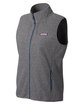 vineyard vines Ladies' Harbor Fleece Vest charcoal hth_025 OFQrt