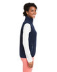 vineyard vines Ladies' Harbor Fleece Vest vineyrd navy_410 ModelSide