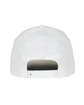 Outdoor Cap Structured Solid Back Hat white ModelBack