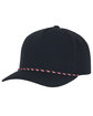 Outdoor Cap Structured Solid Back Hat navy ModelQrt