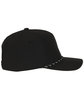 Outdoor Cap Structured Solid Back Hat black ModelSide