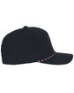 Outdoor Cap Perforated Back Rope Cap navy ModelSide