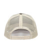 Outdoor Cap Structured Trucker With Solid Mesh Back Hat olive/ khaki ModelBack