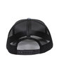 Outdoor Cap Structured Trucker With Solid Mesh Back Hat hthrd grey/ blk ModelBack