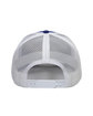 Outdoor Cap Structured Trucker With Solid Mesh Back Hat royal/ white ModelBack