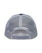 Outdoor Cap Structured Trucker With Solid Mesh Back Hat navy/ grey ModelBack