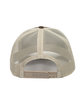 Outdoor Cap Structured Trucker With Solid Mesh Back Hat brown/ khaki ModelBack