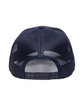 Outdoor Cap Structured Trucker With Solid Mesh Back Hat navy/ navy ModelBack