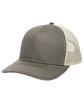 Outdoor Cap Structured Trucker With Solid Mesh Back Hat olive/ khaki ModelQrt