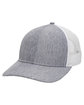 Outdoor Cap Structured Trucker With Solid Mesh Back Hat ln htrd gry/ wht ModelQrt