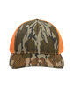 Outdoor Cap Structured Camo Trucker With Solid Mesh Back Hat  