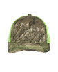 Outdoor Cap Structured Camo Trucker With Solid Mesh Back Hat  