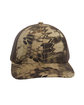 Outdoor Cap Structured Camo Trucker With Solid Mesh Back Hat  