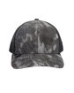 Outdoor Cap Structured Camo Trucker With Solid Mesh Back Hat  