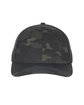 Outdoor Cap Structured Camo Trucker With Solid Mesh Back Hat  