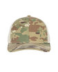 Outdoor Cap Structured Camo Trucker With Solid Mesh Back Hat  