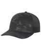 Outdoor Cap Structured Camo Trucker With Solid Mesh Back Hat multcam blk/ blk ModelQrt