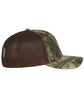 Outdoor Cap Structured Camo Trucker With Solid Mesh Back Hat realtre apx/ brw ModelSide