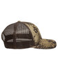 Outdoor Cap Structured Camo Trucker With Solid Mesh Back Hat krptk hldr/ brwn ModelSide