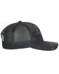 Outdoor Cap Structured Camo Trucker With Solid Mesh Back Hat multcam blk/ blk ModelSide