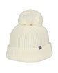 Outdoor Cap Oversized Watch Cap With Pom ivory ModelQrt