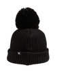 Outdoor Cap Oversized Watch Cap With Pom black ModelSide