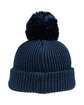 Outdoor Cap Oversized Watch Cap With Pom midnight blue ModelSide