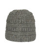 Outdoor Cap Cable Knit Beanie heather grey ModelBack