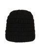 Outdoor Cap Cable Knit Beanie black ModelBack