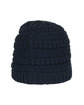 Outdoor Cap Cable Knit Beanie navy ModelBack