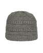 Outdoor Cap Cable Knit Beanie heather grey ModelSide