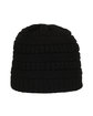 Outdoor Cap Cable Knit Beanie black ModelSide