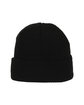 Outdoor Cap Waffle Knit Watch Cap black ModelBack