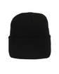 Outdoor Cap Knit Beanie black ModelBack