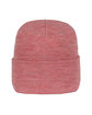 Outdoor Cap Knit Beanie heathered red ModelBack