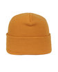 Outdoor Cap Knit Beanie mustard ModelSide