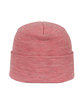 Outdoor Cap Knit Beanie heathered red ModelSide