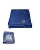 Prime Line Mink Touch Luxury Fleece Blanket navy blue DecoFront