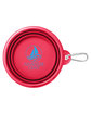 Prime Line Collapsible Pet Bowl With Carabiner red DecoFront