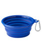 Prime Line Collapsible Pet Bowl With Carabiner royal ModelSide