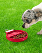 Prime Line Travel Pet Feeder Suction Mat red OFSide